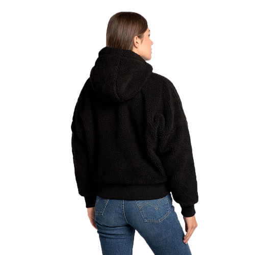 Alpha Industries Γυναικείο μπουφάν MA-1 Oversized Hooded Teddy Bomber Jacket